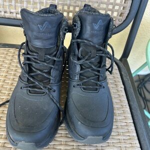Forsake Black Lace-Up Waterproof Boots